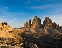 Die Drei Zinnen in den Sextner Dolomiten